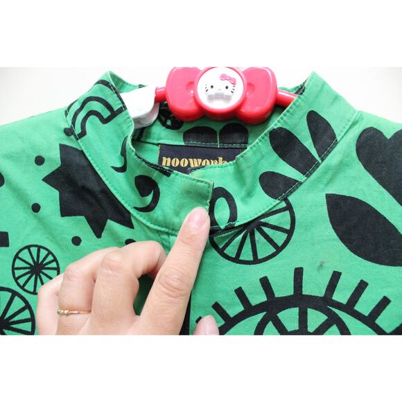 Nooworks Green Flash Eye Rainbow Coveralls Devo Jumpsuit Size Medium - Picture 5 of 9